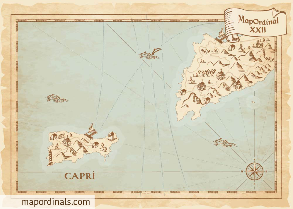 Capri Island Map