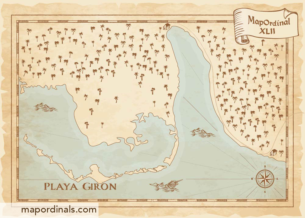 Playa Giron Bay of Pigs Map