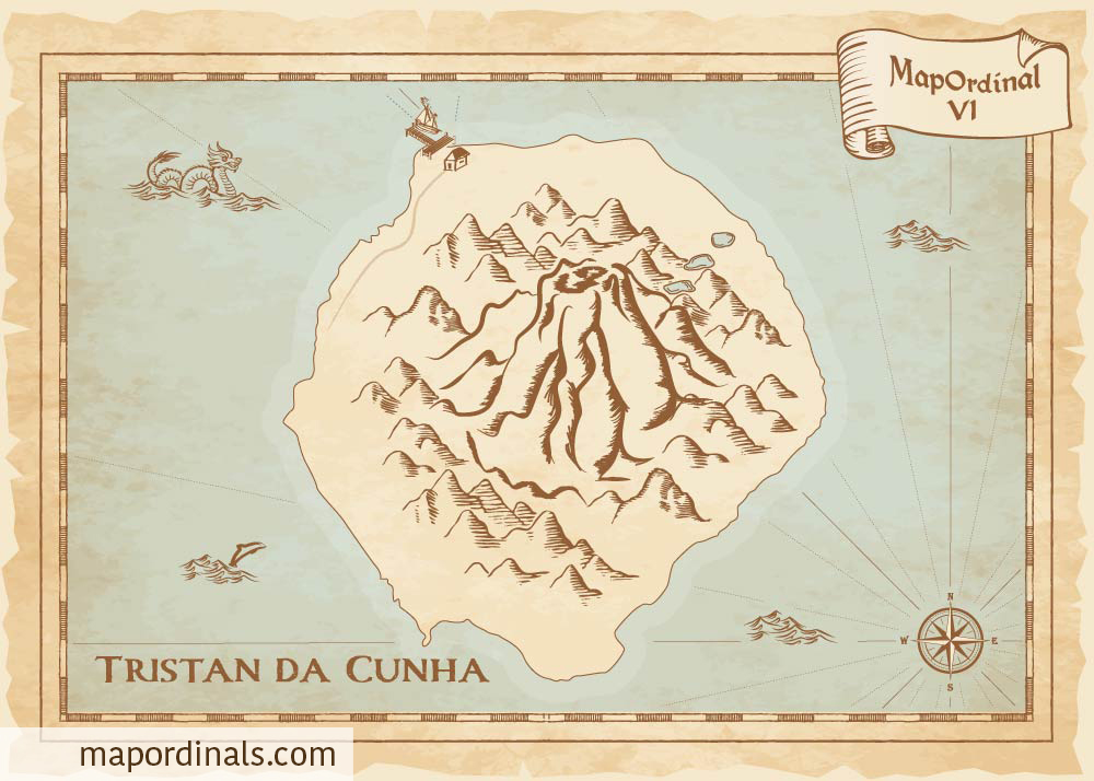 Tristan da Cunha Map